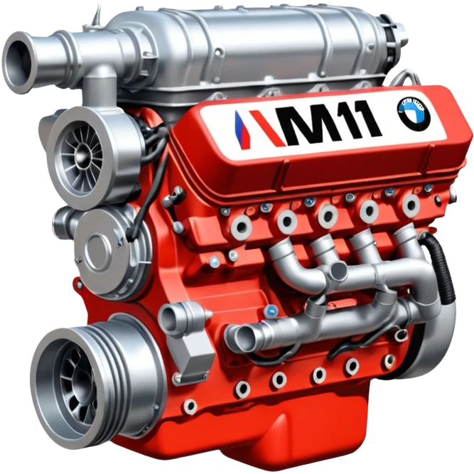 BMW M12 Formula 1 engine, detailed, iconic, metallic emoji