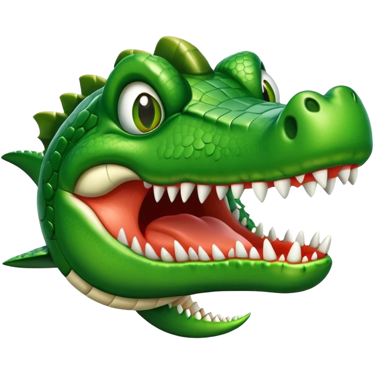 airplane with a crocodile head instead of the nose emoji