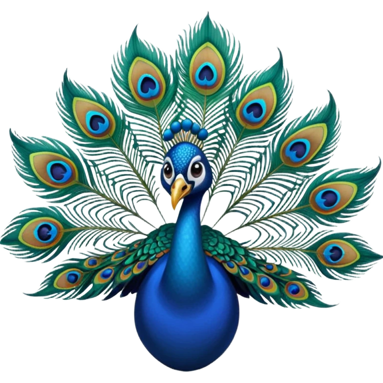 Only single Peacock feathers emoji