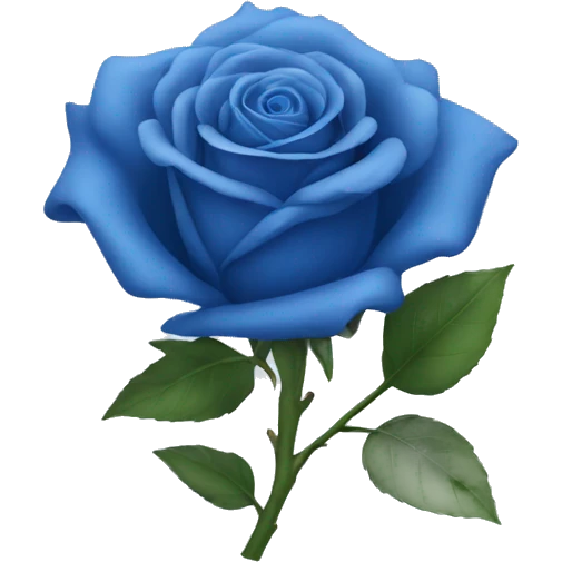 blue rose emoji