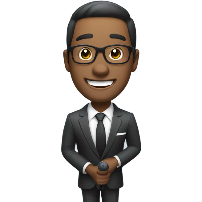 game show presenter emoji