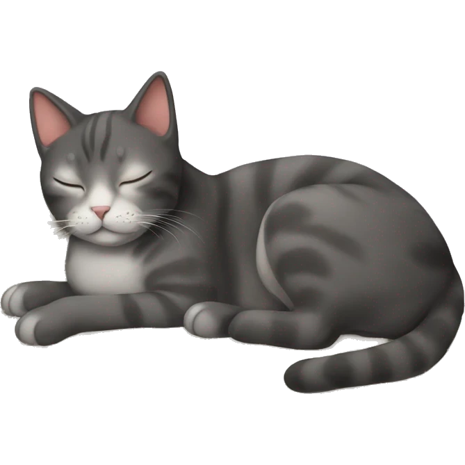 cat sleeping on the bed emoji