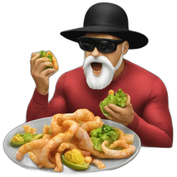 Hasidic Hulk Hogan’s bar mitzvah eating squid emoji