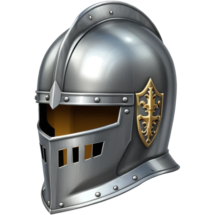 medieval knight helmet with visor emoji