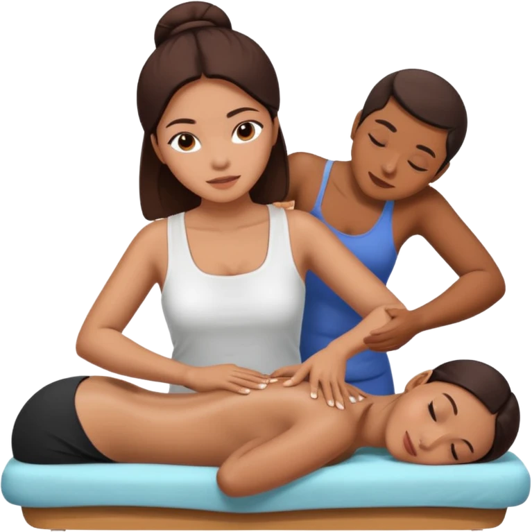 Philippines woman is getting a massage emoji