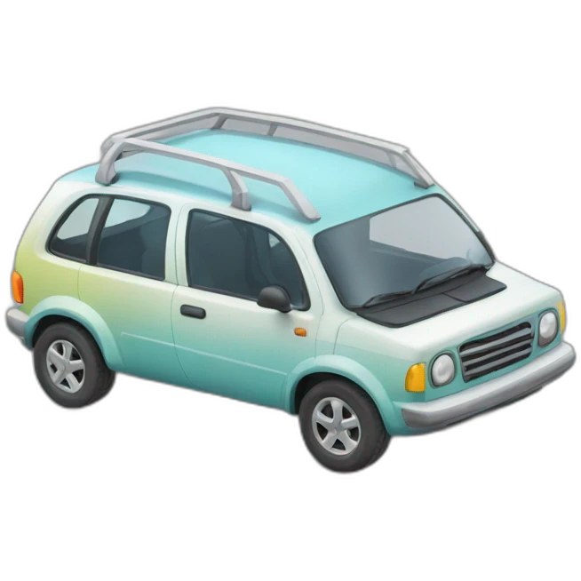 Voiture multicolore emoji