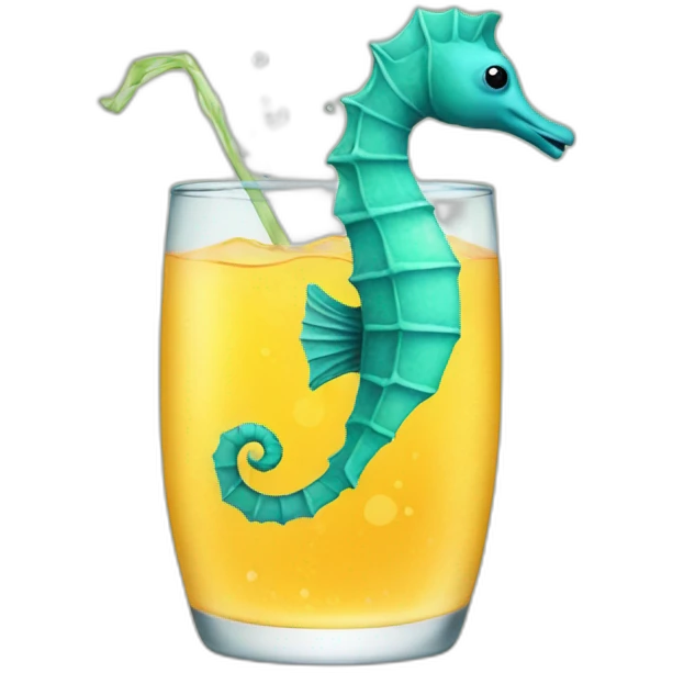 seahorse drink emoji