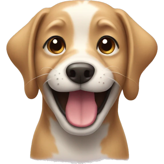 Dog smiling  emoji