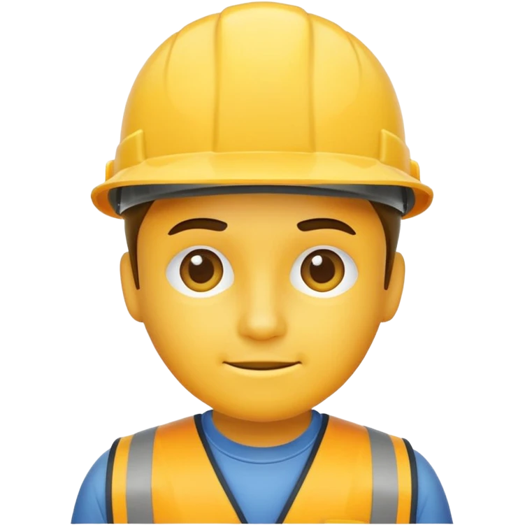 Worker hat emoji