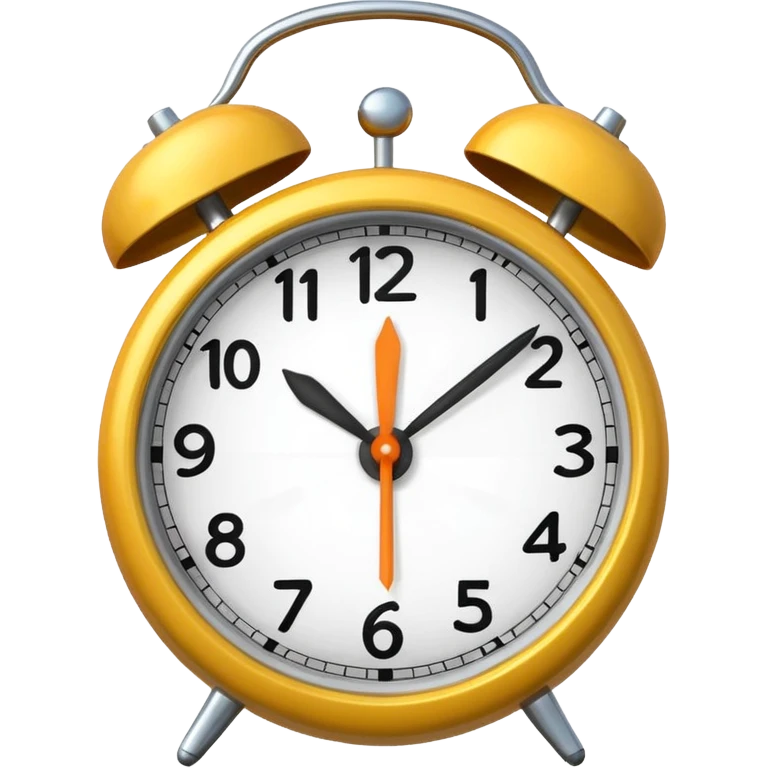 alarm clock set to 11 AM emoji