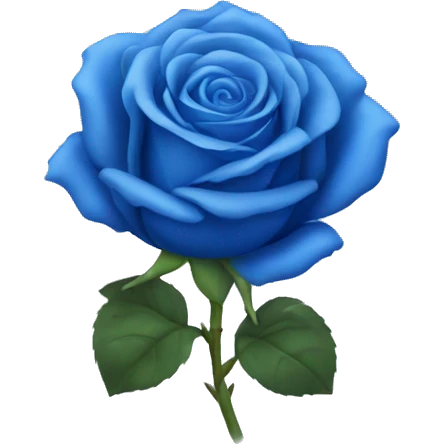 Blue rose  emoji