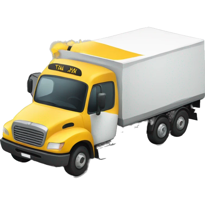 truck hit by a taxi emoji