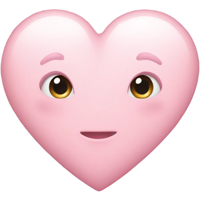 Light pink heart emoji