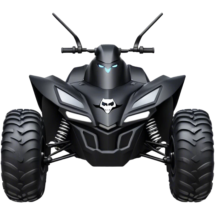 batmobile atv quad banshee front with a smile emoji