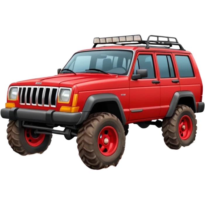 Jeep Cherokee red emoji