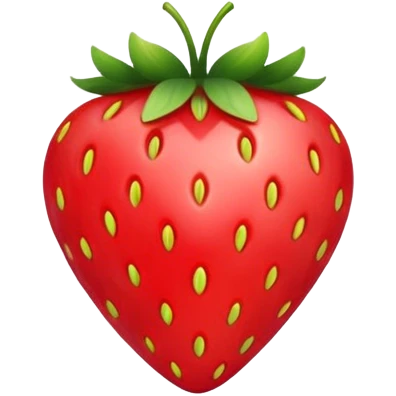 strawberry shaped heart emoji