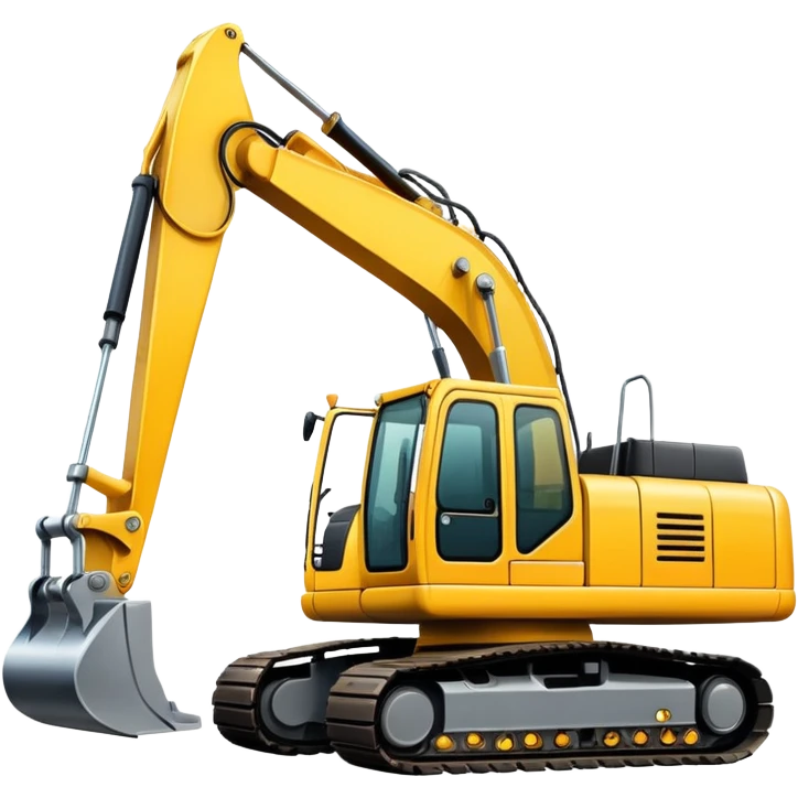 yellow excavator emoji