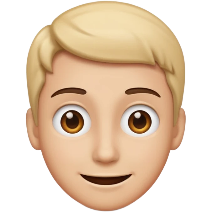 Smile and confused face emoji