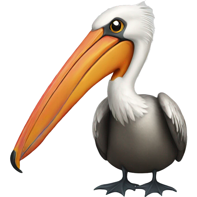 Hot pelican emoji