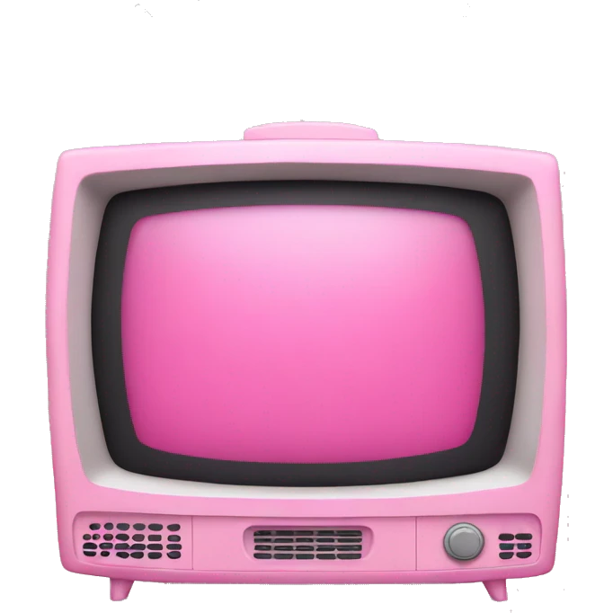 Pink TV emoji
