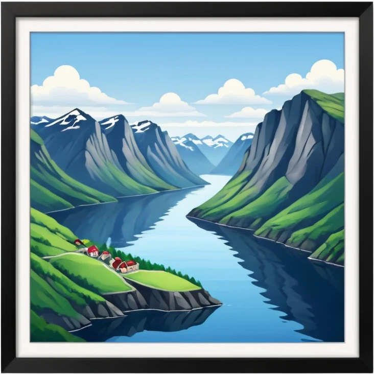 Norwegian fjords  emoji