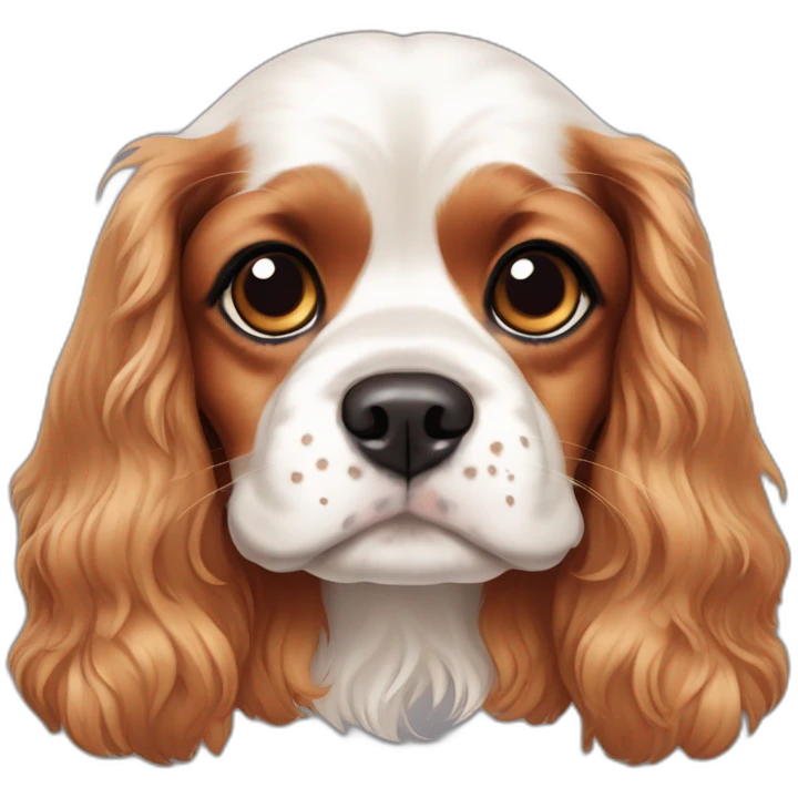 dog Cavalier King Carles Spaniel emoji