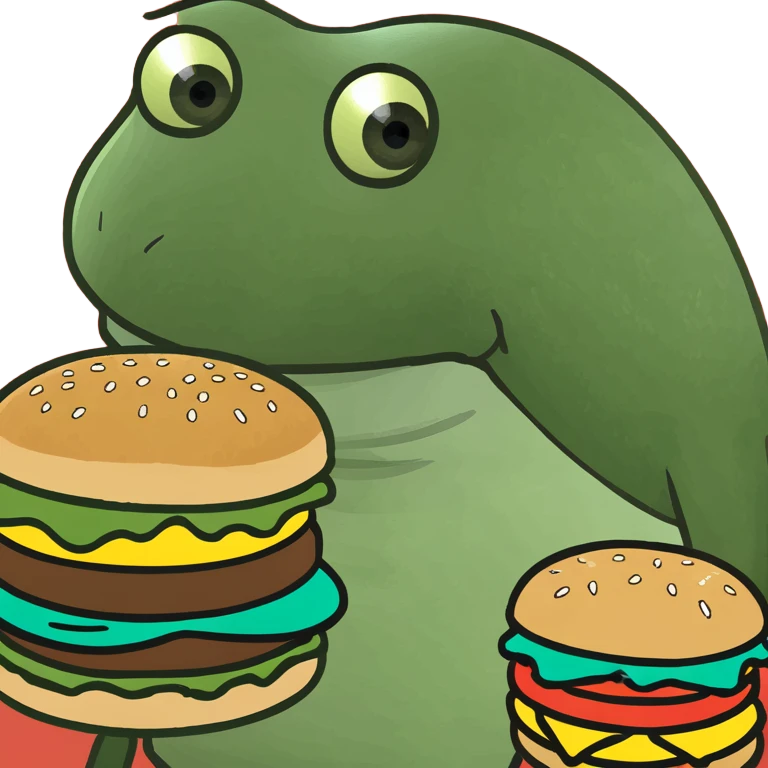 Plankton and a Krabby Patty emoji