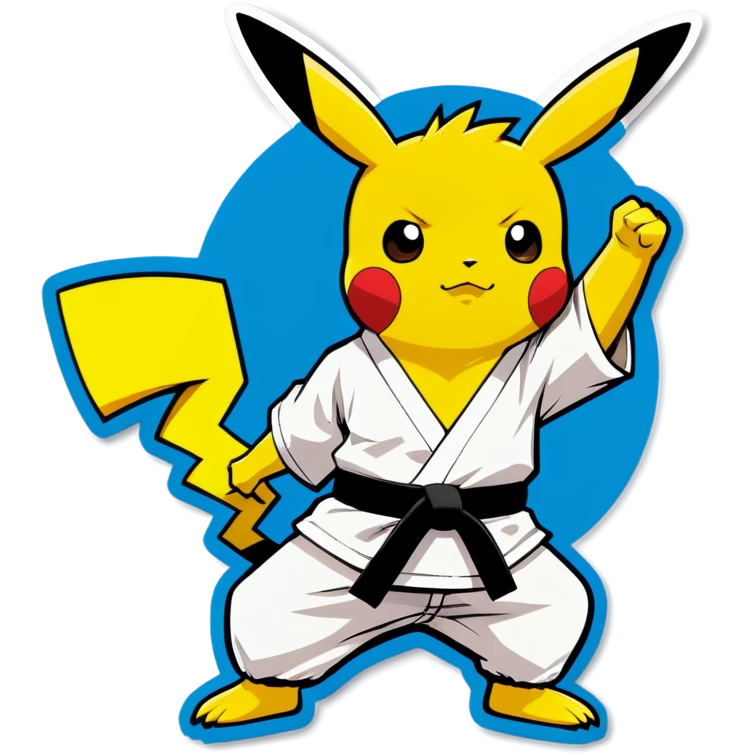 Karate pikachu emoji