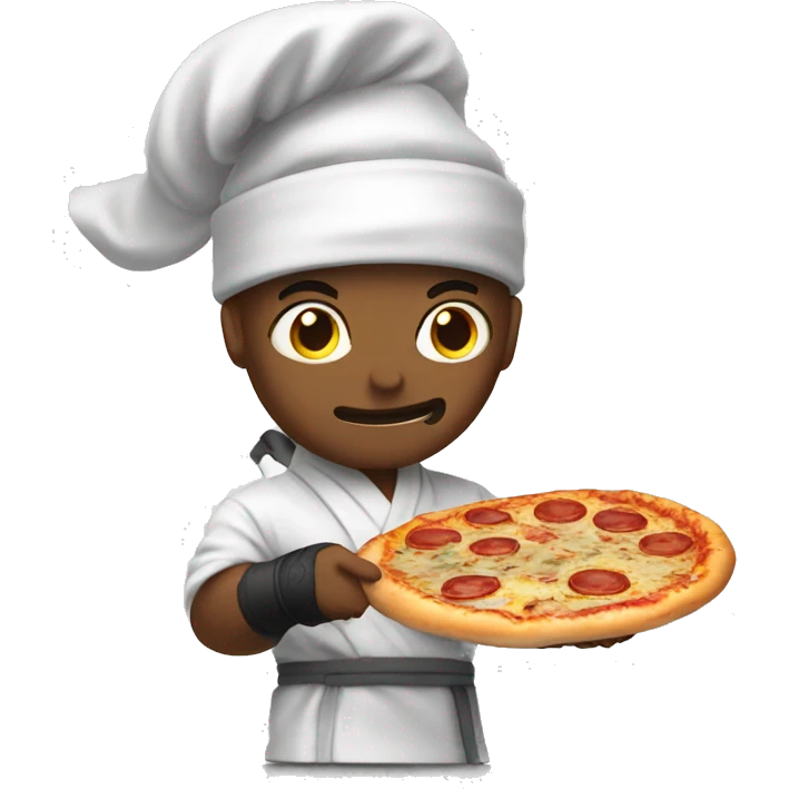 Ninja baking pizza emoji