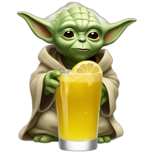 Yoda drink à bee emoji