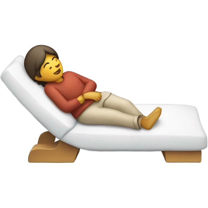 Laying down emoji