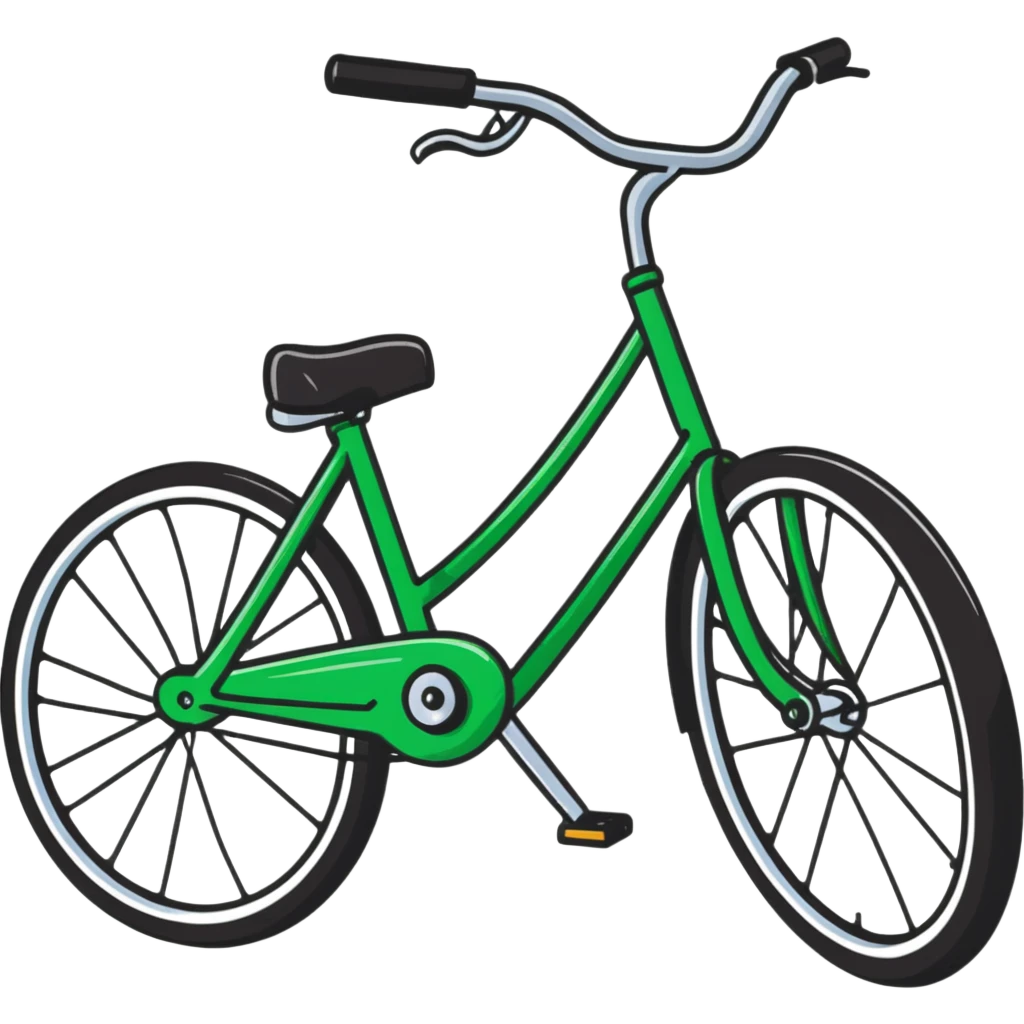 polished glossy bicycle with metallic finish emoji