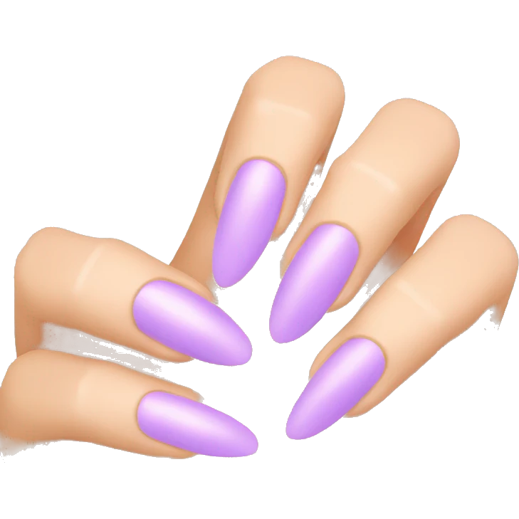 vApplying base to the nail emoji