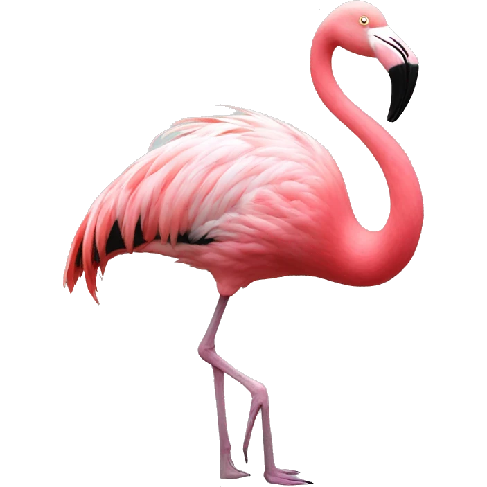 Flamingo dancing emoji