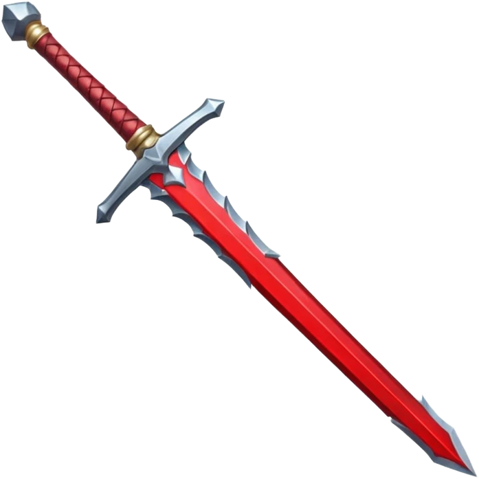 make a red sword mmo rpg class icon emoji