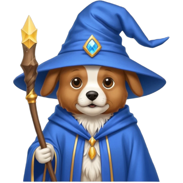 Dog wizard emoji