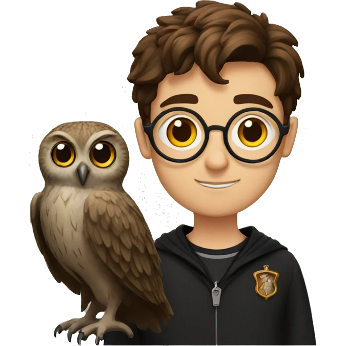 Harry Potter with Owl emoji