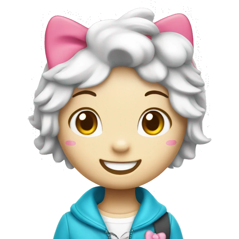 hellokitty with smile emoji