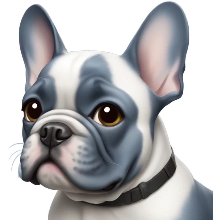 Blue French bulldog emoji