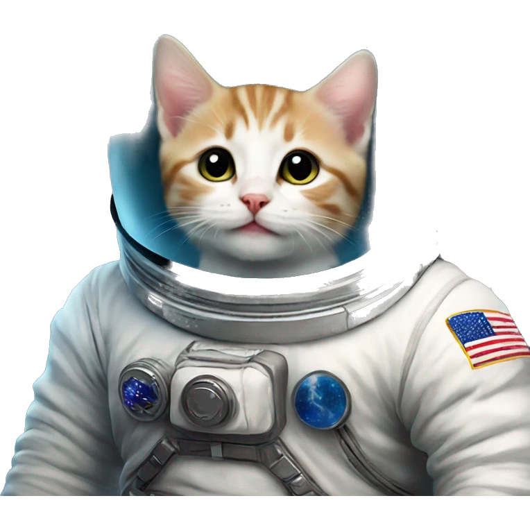 astronaut kitten in a galaxy  emoji