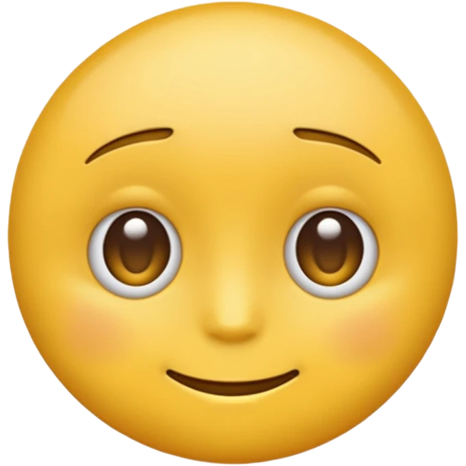 yellow emoji face doing a sideeye, subtle smirk emoji