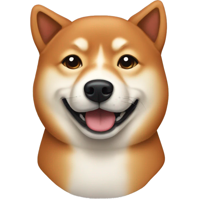 Red sesame shiba emoji