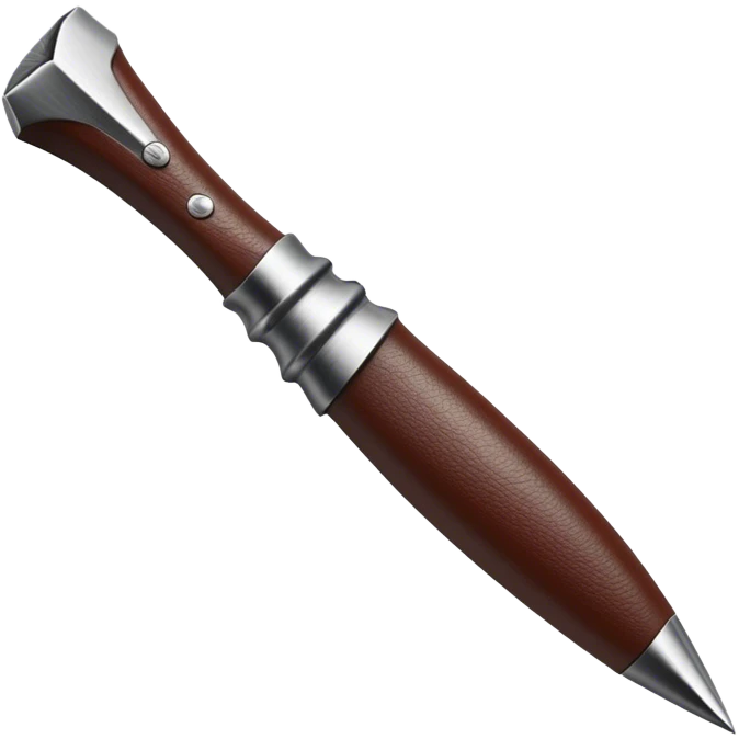 Leatherworking icon, beautiful piece of raw leather with started engraving, engraving tool or chisel, stamp or press, textured surface, minimalistic style, clean lines, transparent background. emoji