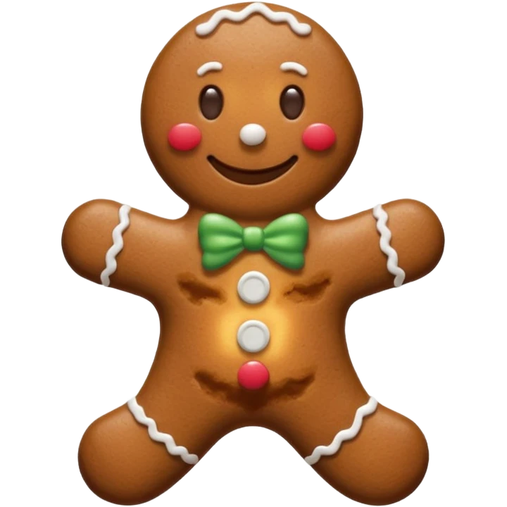 gingerbread man emoji