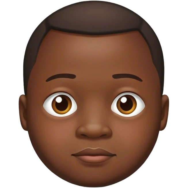 Black man with Down syndrome  emoji