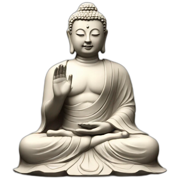 Buddha plaster aesthetics on transparent background emoji