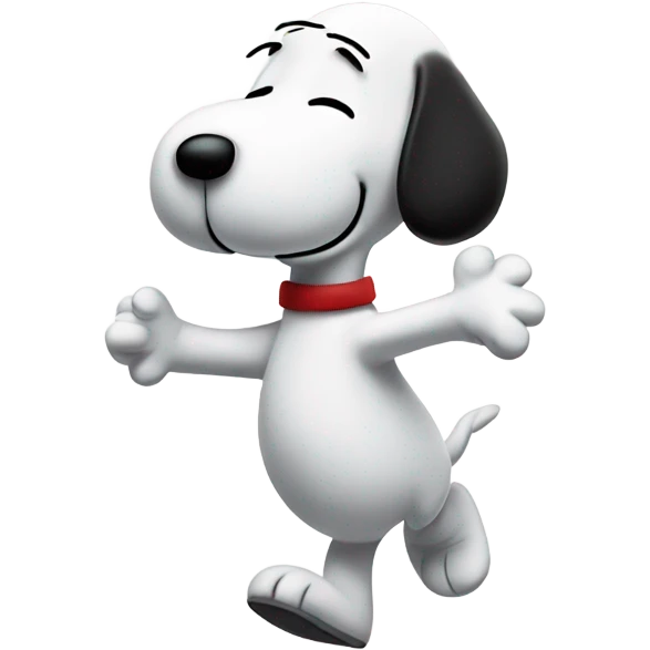 snoopy dancing emoji