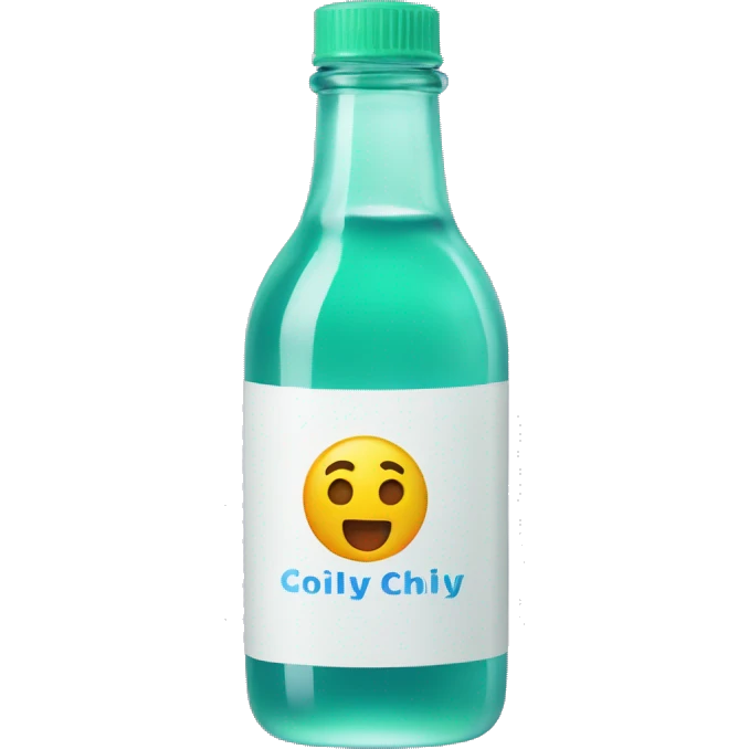 bottle of gel chilly emoji
