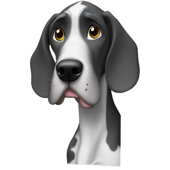 great dane opening a door  emoji