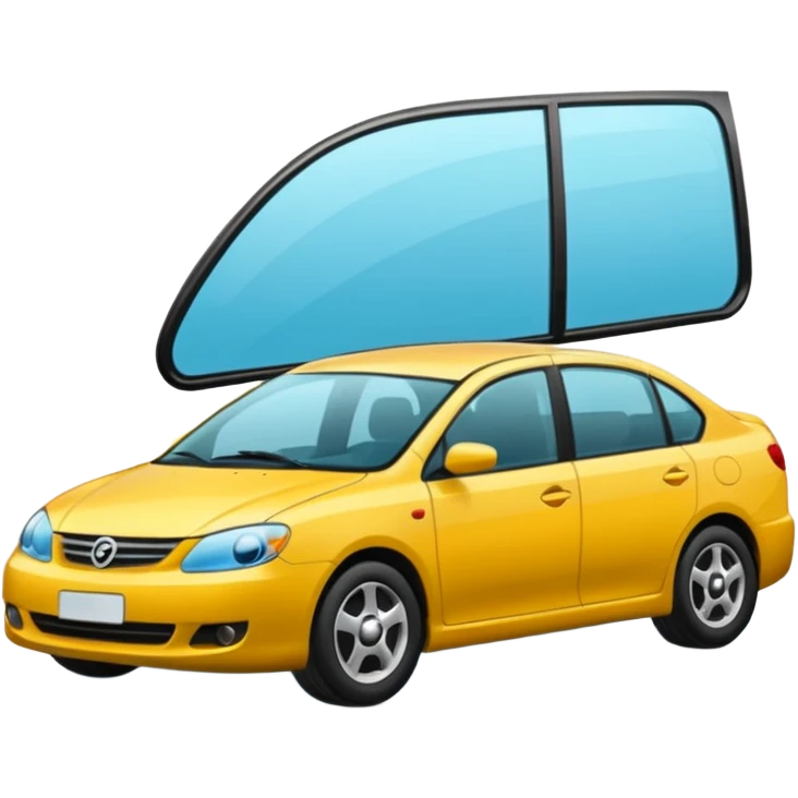 car side door glass  emoji